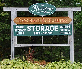 Riversong Storage roadside signage